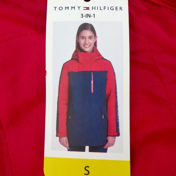 NEW! TOMMY HILFIGER 3 in 1 All Weather System Jacket Hooded Women's SZ S - Picture 15 of 16